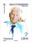 Popularny Frankrijk - Jean D'Ormesson - Postfrisse postzegel