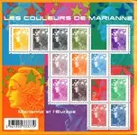 Nowość Frankrijk - Marianne 2009 Salon - Postfris souvenir velletje