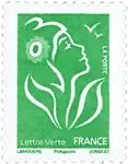 Oferta limitowana Frankrijk - Marianne lamouche groen - Postfrisse postzegel