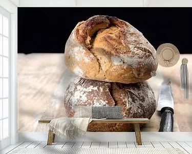 Popularny brood aan de muur