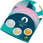 Frankrijk - Olympic Games Paris 2024: Medals - Postfrisse folder3 waarden Kup teraz