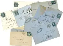 Premium Frankrijk - Pakket met 10 oude brieven