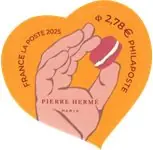 Frankrijk - Pierre Herme Paris macaron heart - Postfrisse postzegel self-adhesive Szybka dostawa