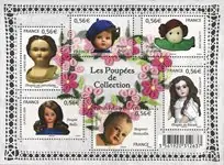 Zwrot pieniędzy Frankrijk - Poppen - Postfris souvenir velletje