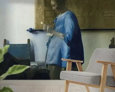 Brieflezende vrouw - Johannes Vermeer Premium