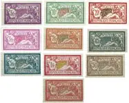 Frankrijk - Samenstelling met 10 Merson type postzegels - Postfris Ostatnia szansa