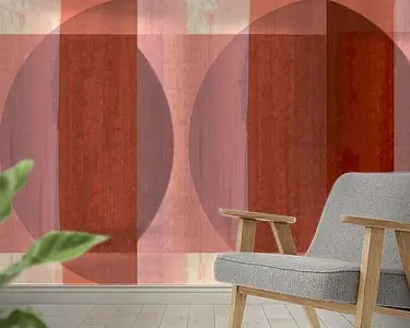 Najlepsza cena Mid Century Bauhaus Vormen Warm Pastel Schilderij