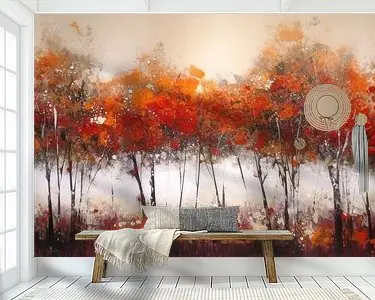 Darmowa dostawa Modern Impressionisme Abstract Panorama Herfstbos