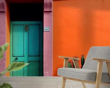 Oferta Kleurrijk Mexicaans straatbeeld