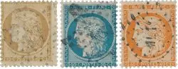 Frankrijk 1870 - YT 36-38 - Gebruikt Wyprzedaż