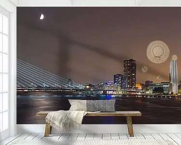 Panorama Riviergebied te Rotterdam Autentyczny