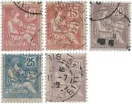 Ostatnia szansa Frankrijk 1902 - YT 124-28 - Gebruikt