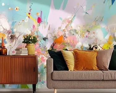 Zamów teraz Modern abstract in pastelkleuren