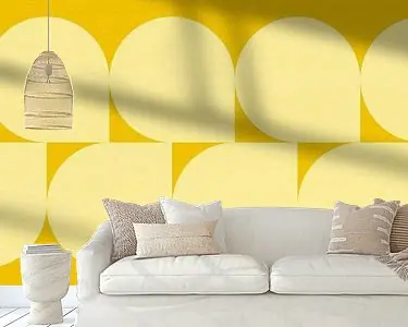 Szybka dostawa Zon, moderne abstracte zonnestralen in geel