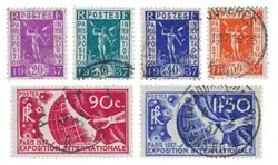 Frankrijk 1936 - YT 322-27 - Gebruikt Darmowa dostawa