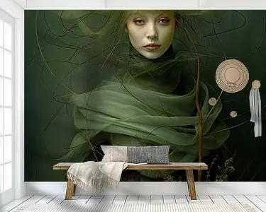 Niska cena Vrouw in het groen