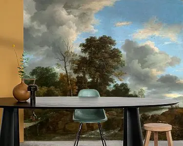 Landschap, Jacob van Ruisdael (gezien bij vtwonen) Premium
