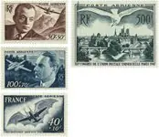 Frankrijk 1949 - Luchtpost YT 20-23 - Postfris Wysoka jakość