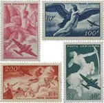 Frankrijk 1946-1947 - Luchtpost YT 16-19 - Postfris Niska cena