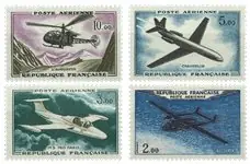 Frankrijk 1960-1964 - Luchtpost YT 38-41 - Postfris Tylko dziś
