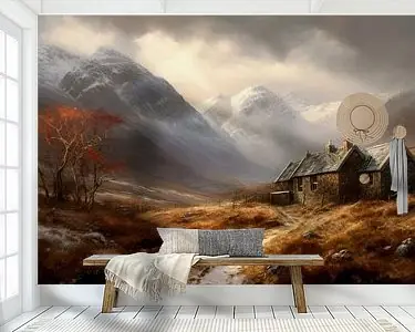 Oferta Schotse Cottage Schilderij