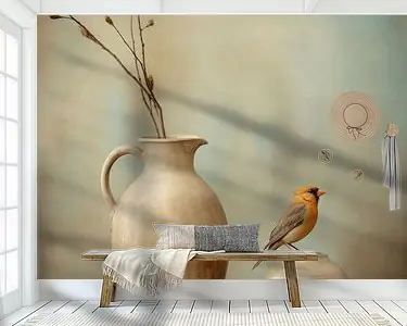 Promocja Stilleven met een vogeltje