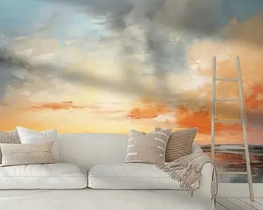 Zonsondergang Schilderij | Levendige Zonsondergang Ekspresowa dostawa