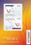 Frans Andorra - Jocs Petits Estats - Postfris souvenirvelletje Oryginalny