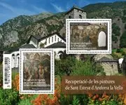 Frans Andorra - Kerk Sant Esteve van Andorra - Postfris souvenirvelletje Zamów teraz