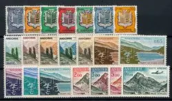 Popularny Frans Andorra 1961 - YT 153A/164+PA5/8 - Postfris