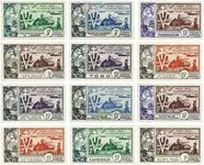 Autentyczny Franse Kolonien serie 1954 Bevrijding