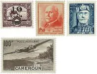 Wyprzedaż Franse Koloniën - 4 verschillende postzegels - Postfris