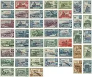 Franse Koloniën - Colony set 1942 Pétain Zwrot pieniędzy