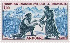 Bezpieczna płatność Frans Andorra 1963-1964 - MICHEL 181 - Postfris