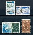 Frans Andorra 1966 - YT 175/178 - Postfris Tylko dziś