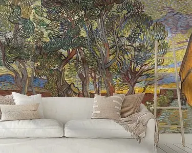 Premium Vincent van Gogh, De tuin van de inrichting