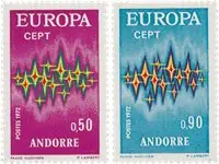 Darmowa dostawa Frans Andorra 1972 - YT 217/218 - Postfris