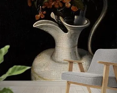 Zwrot pieniędzy Narcissen, maagdenpalm en viooltjes in een kan, Ludger tom Ring de Jonge