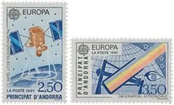 Frans Andorra 1991 - YT 402/403 - Postfris Nowość