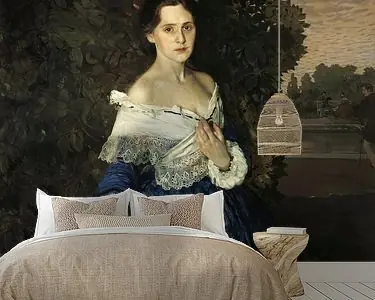 Dame in het blauw. Portret van Ye.M. Martynova, Konstantin Somov (gezien bij vtwonen) Oferta