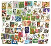 Gehele Wereld - Bloemen - 100 verschillende - Postfris Premium