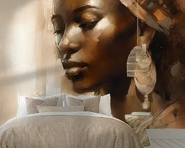 Afrikaanse kunst - vrouw Tani