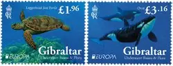 Darmowa dostawa Gibraltar - EUROPA 2024 Underwater Fauna & Flora - Postfrisse serie van 2