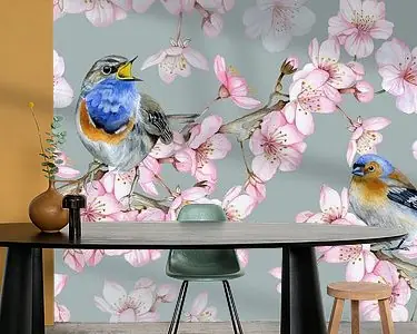 Vogels bloesemtakken Kup teraz