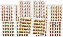 Gibraltar - Michel 1826-1831 - 6 complete velletjes - Postfris Wysoka jakość