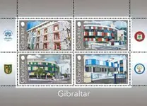 Gibraltar - Onze scholen II - Postfris souvenirvelletje Oferta