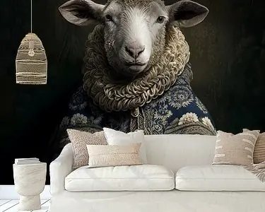 Klassiek portret van een schaap Oferta limitowana