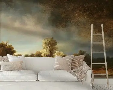 Tani Rembrandt van Rijn. Landschap met stenen brug