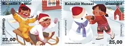 Groenland - Christmas 2024 - Postfrisse serie van 2 Szybka dostawa