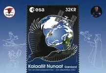 Ostatnia szansa Groenland - ESA astronaut Andreas Mogensen to ISS - Postfris souvenirvelletje